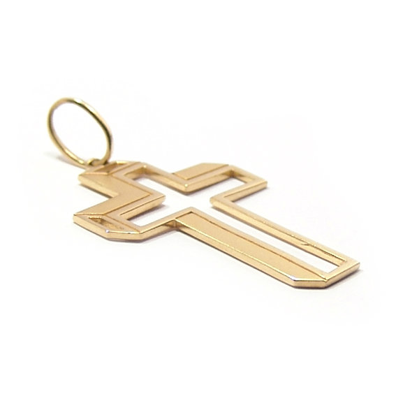 Crucifixos de ouro 18k - Vazado - 2CZ00264